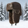 thumbnail image 2 of EliteGoogv Trapper Hat Winter Ear Flap Hat Water Resistant Ski Cap with Chin Strap for Adults Unisex, 2 of 2