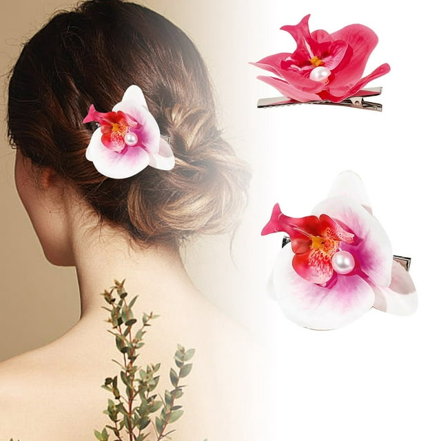 BKER Spring Summer Flower Hair Clip Hair Set Simulation Accessories For Girls Flower Hair Clip !