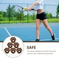 thumbnail image 5 of BALAHAPY 6Pcs Brown Pink Design Tennis Vibration Dampener for Improved Racket Control and Comfort, 5 of 8