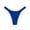 Blue, variant on High Waist Bikini Swim Bottoms for Adjustable Side Ties Double Solid Color Coverage Swimwear Woman Panties Pack M