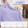 thumbnail image 2 of YAKEE Electric Heated Blanket 90"x100" King Size with Dual Control, 4 Heat Levels, 10-Hour Auto-off, Soft Coral Fleece, Overheat Protection, Light Purple, 2 of 8