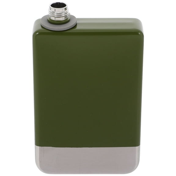 Tineasur 1Set Metal Flask Sleek Design Flat Slim Shape For Whiskey Drinkers