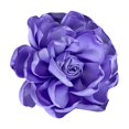 thumbnail image 1 of Broche de flores de tela para mujer, elegante accesorio para el cabello, flor de rosa de tela satinada Violeta, 1 of 9