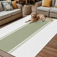 thumbnail image 2 of Fsddascl Sage Green Striped Outdoor Rug for Patio/Deck/Porch, Non-Slip Large Area Rug 4 x 6 Ft, Modern Geometric Abstract Art Indoor Outdoor Rugs Washable Area Rugs, Reversible Camping Rug Carpet, 2 of 5