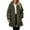 Army Green, variant on XFLWAM Women's Winter Coats Fuzzy Fleece Long Hooded Jackets Button Down Faux Fur Warm Outwear with Pockets