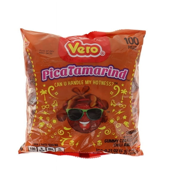 Vero, Pica Gomas Tamarind , Count 100 - Sugar Candy / Grab Varieties & Flavors