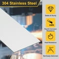 thumbnail image 3 of Uxcell Stainless Steel Strips, 304 Stainless Steel Metal Shim Stock Stainless Steel Flat Bar Gap Filler Trim Strip for DIY Craft Making 0.02"x1"x12" 10, 3 of 6