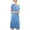 Blue, variant on Besolor Plus Size Nightgowns for Women Summer Comfy Short Sleeve Crew Neck Sleepwear Sleepshirts Sleep Dress