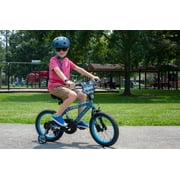 Dynacraft Invader 16-inch Kids BMX Bike by Dynacraft, Blue, Quick Assembly, Training Wheels, Ages 5-7 Years
