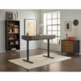 thumbnail image 3 of Mid-Century Wood Electronic Sit/Stand Desk Standing Desk Black, 3 of 13