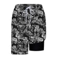 thumbnail image 6 of Aobny with Liner Shorts Men Beach Board Shorts Big & Tall Slim Casual Trendy Clothes,Black,XL, 6 of 6