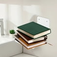 thumbnail image 4 of Estantería flotante moderna en blanco, montaje en pared de metal, diseño minimalista, ahorra espacio, fácil instalación, para libros, decoración, salón, dormitorio, oficina en casa, 4 of 6