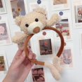 thumbnail image 3 of 2 Pcs Bandeau en Peluche Mignon Animal Ours et Bunny Bandeaux, 3 of 4