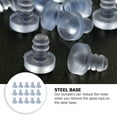 thumbnail image 2 of 100pcs Table Tapplees Tamas de tallo suaves Parachoques incrustados para puertas de gabinete, 2 of 6