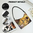 thumbnail image 6 of Kuiaobaty Hummingbird Print Shoulder Purse for Women, Sunflower Print Vegan Leather Underarm Sling Bag, Small Retro Hobo Purse Tote Bag with Zipper Closure for Travel, 6 of 7