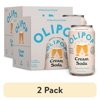 (2 pack) OLIPOP Prebiotic Soda, Cream Soda, 12 fl oz, 4 Pack, Pantry Packs