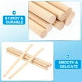thumbnail image 3 of 1/4x7.87inch Wooden Dowel, 240 Pcs Dowel Rod Wood Dowels Wood Sticks Unfinished Round, 6mm x 200mm, 3 of 6