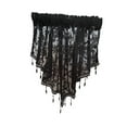 thumbnail image 4 of deevoka Beaded Window Valance Decor Swag Curtain Valance for Country Basement Window Black, 4 of 9