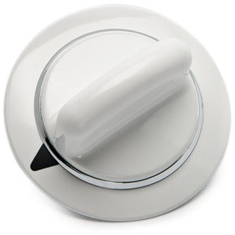 Kitchen Basics 101 WE1M654 White Dryer Timer Knob Replacement for GE 