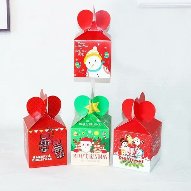 Boîte cadeau de décoration de Noël de 50 pièces Boîte de bonbons