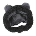 thumbnail image 2 of Lindo disfraz de gato sombrero gorro de fiesta orejeras de protección contra el ruido envoltura para la cabeza para animales pequeños gatos medianos a negro Yinane Tocados para gatos, 2 of 7