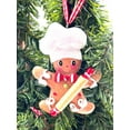 thumbnail image 3 of Kurt Adler Resin Gingerbread Boy & Girl Baker Christmas Ornaments – Set of 2 Assorted, 3 of 8