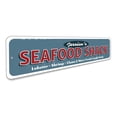 thumbnail image 3 of Seafood Restaurant Novelty Sign, Metal Wall Decor - 4x18 inches, 3 of 4