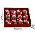 thumbnail image 2 of Fwttom Christmas Ornaments 12pcs - 3.15"/8cm Christmas Ball Ornaments, Shatterproof Christmas Ornaments Set for Party Wedding Christmas Tree Decorations Holiday Gift, 2 of 4