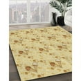 thumbnail image 2 of Ahgly Company Indoor Rectangle Patterned Orange Gold Area Rugs, 5' x 7', 2 of 6