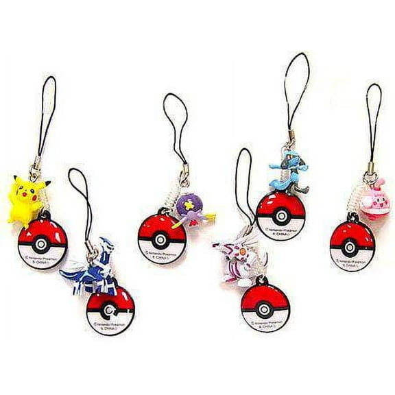 Pokemon Screen Cleaners Set of 6 Handheld DS Screen-Cleaners PVC Figures