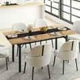 thumbnail image 5 of Gymax 71'' Long Large Wood Dinner Table 6 FT Dining Table w/ Heavy-Duty Metal Frame, 5 of 10