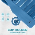 thumbnail image 4 of MUCHENGHY Folding Adirondack Chair, Classic HDPE Plastic Fire Pit Chair, Navy, 4 of 8