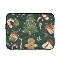 FORMRS 13-13.3 inch Laptop Sleeve Case Soft Carrying Quilted Computer Bag Cover, Christmas Gift Pattern