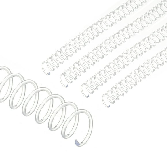 Uxcell Spirales de Liaison en Plastique 14 mm (9/16 Pouces), 50 Pcs Spirales de Liaison Capacité de 115 Feuilles Spirales de Liaison Pas 3:1 pour Feuilles de Papier à Reliure, Transparent