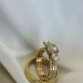 thumbnail image 4 of Dreamofdazzles Jewels 2.00 Ctw Cushion Cut Diamond Wedding Anniversary Engagement Bridal Set Ring 14K Yellow Gold Plated 925 Sterling Silver 925 Sterling Silver -5.5, 4 of 4