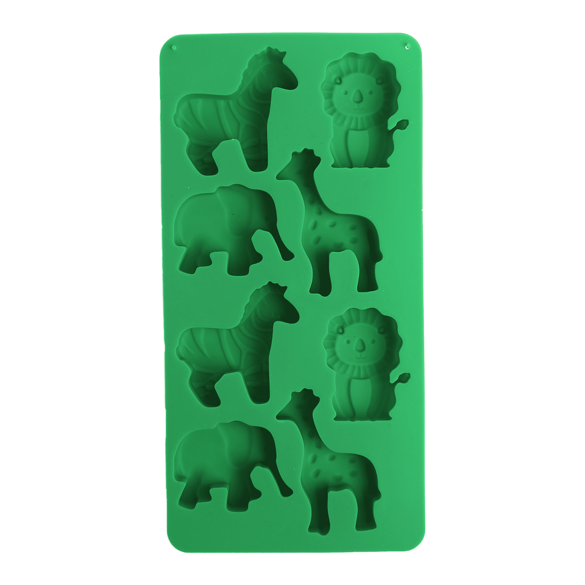Way to Celebrate Jungle Animals Silicone Candy Mold, Green, Baking, Non-Stick