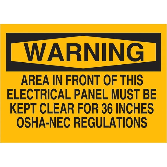 Warning Sign Safety Signs Black Orange for Industrial Facilities - 12×8 Inches, Metal, Workplace Safety Decor