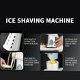 thumbnail image 4 of Shaved Ice Sander Machine | Manual Ice Breaker | Stainless Steel Blades | Household Small Ice Crusher | Easy Clean | 1 Shaved Ice Maker + 1 Brush, 4 of 9