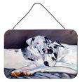 thumbnail image 1 of "Caroline's Treasures Harlequin Natural Great Danes Aluminio Metal Grabados para colgar en la pared o en la puerta, 8 x 12" Caroline's Treasures 7163DS812, 1 of 1
