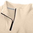 thumbnail image 5 of VgaVtl Men's Sweatshirts Pullover Long Sleeve Fall Winter Regular Officewear Mens Tops Leisure Solid Collared Zipper, 5 of 8