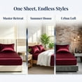 thumbnail image 5 of WVG Satin Queen Size Sheet Set Queen Size, Soft Bed Sheets Hair Friendly with Cooling Fitted Sheet and Pillowcases 16 Inch Deep Pocket for Bedroom, Dormitory and Hotel, 5 of 10