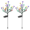 thumbnail image 3 of Juego de 2 luces solares para jardín exterior en forma de estrella - Ramas solares - Ramas de flores para entrada, patio, césped, patio trasero, decoraciones para fiestas navideñas, 3 of 5