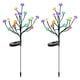 thumbnail image 3 of Juego de 2 luces solares para jardín exterior en forma de estrella - Ramas solares - Ramas de flores para entrada, patio, césped, patio trasero, decoraciones para fiestas navideñas, 3 of 5