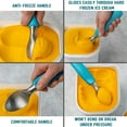 thumbnail image 5 of BlauKe® Stainless Steel Ice Cream Scoop | Professional Ice Cream Scooper with Comfortable Non-Slip Rubber Grip | Heavy Duty Dishwasher Safe Baller Scoop, 5 of 23