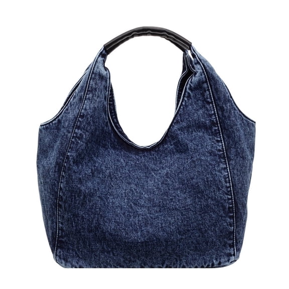 Women Denim Tote Bag Purse Spacious Shoulder Bag for Shopping Work