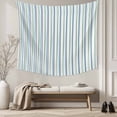 thumbnail image 5 of Geometric Stripes, Large Tapestry for Bedroom Wall Hanging Tapestry, Modern Abstract Ombre Blue Art Ceiling Backdrop Tapestries Poster Blanket Wall Decor for Teens Room Living Room Dorm 100" x 59", 5 of 8