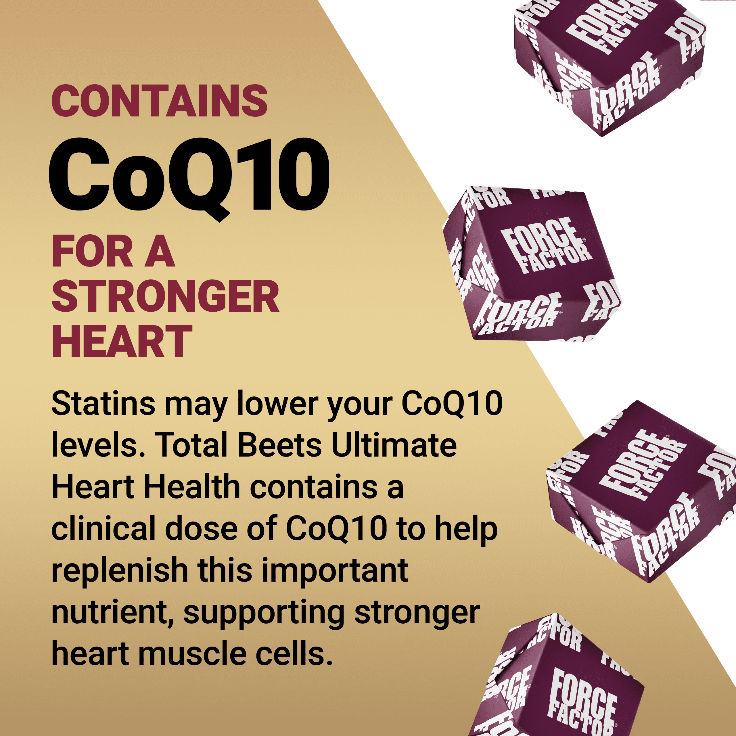 Force Factor Total Beets Ultimate Heart Health, Blood Pressure Support with CoQ10 & Beet Root for Nitric Oxide & Energy, Berry, 60 Soft Chews