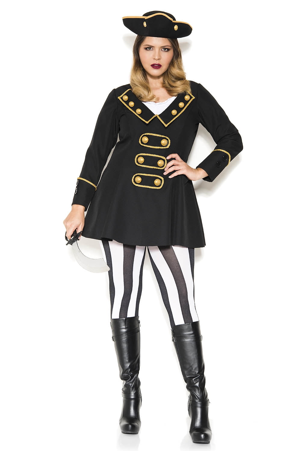 Plus Size High Class Pirate Costume 70983Q3X/4X