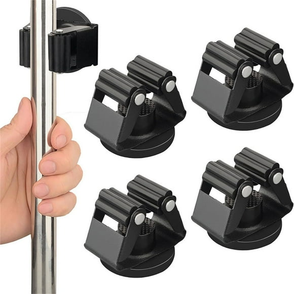 Clearance!Magnetic Mop Broom Holder, Heavy Duty Magnetic Broom Holder for Garage Tools, Strong Broom Mop Holder Wall Mount for Garage Kitchen Laundry Storage and Organization