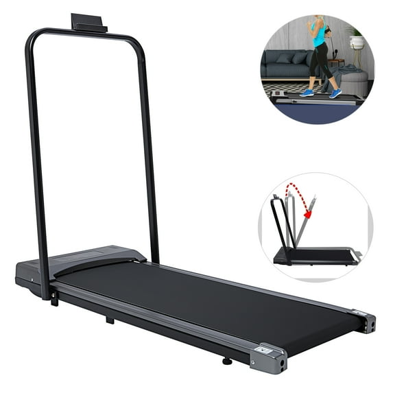 Lelinta Smart Electric Folding Treadmill-Easy Assembly Fitness Motorized Running Jogging Exercise Machine with Manual Incline Adjustment, Under Desk Foldable Treadmill Walking Exercise Cardio Equipment